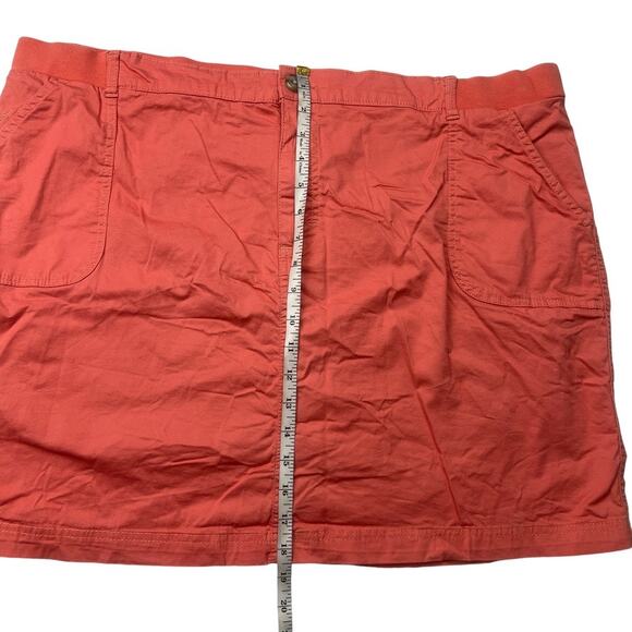 Lee Riders Midrise Skirt Skort‎ Lined Shorts Mini Coral Women's Plus Size 22 - Picture 7 of 13